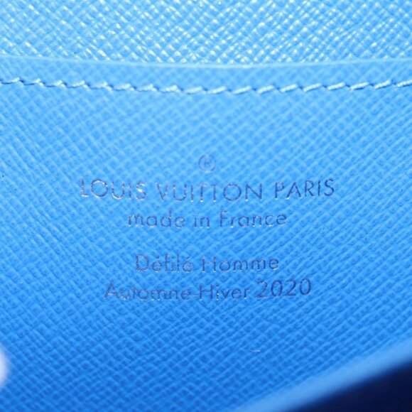 LOUIS VUITTON Monogram Clouds Trunk Necklace Wallet Blue M45440 Auth hk2959M - Picture 13 of 16